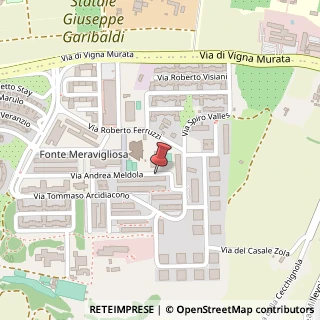 Mappa Via Andrea Meldola,  274, 00143 Roma, Roma (Lazio)