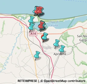 Mappa Via S. Severo, 71010 Poggio Imperiale FG, Italia (6.904)