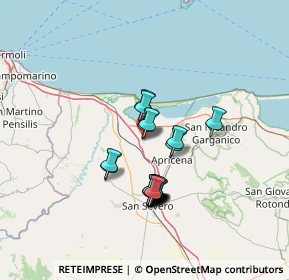 Mappa Via S. Severo, 71010 Poggio Imperiale FG, Italia (11.674)