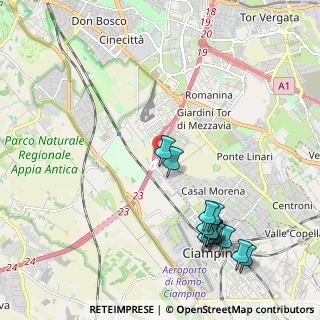 Mappa Via Antonino Salinas, 00178 Roma RM, Italia (2.59385)