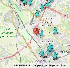 Mappa Via Antonino Salinas, 00178 Roma RM, Italia (2.952)