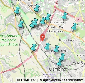 Mappa Via Antonino Salinas, 00178 Roma RM, Italia (2.17267)