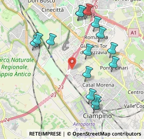 Mappa Via Antonino Salinas, 00178 Roma RM, Italia (2.26933)