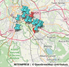 Mappa Via Antonino Salinas, 00178 Roma RM, Italia (6.595)
