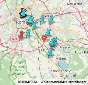 Mappa Via Antonino Salinas, 00178 Roma RM, Italia (8.3715)