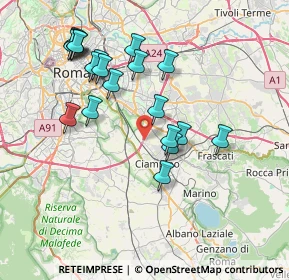 Mappa Via Antonino Salinas, 00178 Roma RM, Italia (7.959)