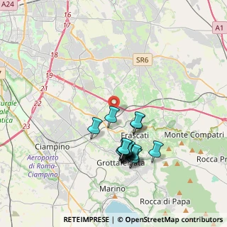 Mappa Via Lorenzo Sebastiani, 00044 Frascati RM, Italia (3.72588)