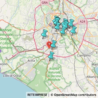 Mappa Via Piana di Montorio, 00144 Roma RM, Italia (7.50214)