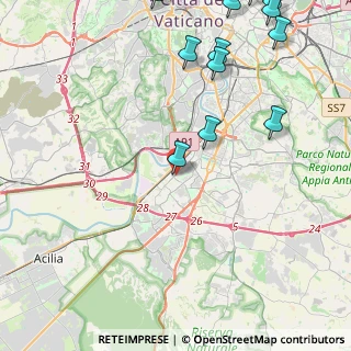 Mappa Via Piana di Montorio, 00144 Roma RM, Italia (6.4125)