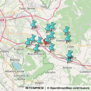 Mappa Via delle Magnolie, 00030 San Cesareo RM, Italia (6.49133)