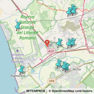 Mappa Via Sestante, 00054 Fiumicino RM, Italia (5.83636)