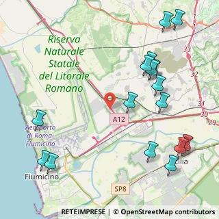 Mappa Via Sestante, 00054 Fiumicino RM, Italia (5.68188)