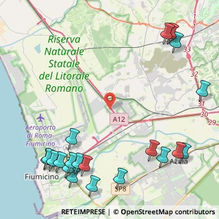 Mappa Via Sestante, 00054 Fiumicino RM, Italia (6.803)