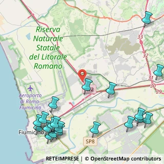 Mappa Via Sestante, 00054 Fiumicino RM, Italia (6.857)