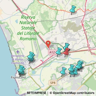 Mappa Via Sestante, 00054 Fiumicino RM, Italia (5.784)