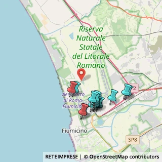 Mappa Via delle Idrovore di Fiumicino, 00054 Fiumicino RM, Italia (3.76333)