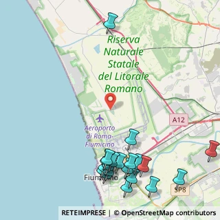 Mappa Via delle Idrovore di Fiumicino, 00054 Fiumicino RM, Italia (6.177)