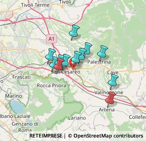 Mappa Via di Casa Romana, 00030 San Cesareo RM, Italia (5.07333)