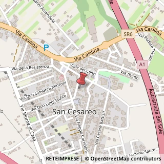 Mappa Via Giulio Giordani, 29, 00030 San Cesareo, Roma (Lazio)