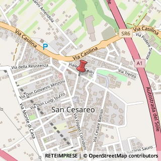 Mappa Via Giulio Giordani, 1, 00030 San Cesareo, Roma (Lazio)