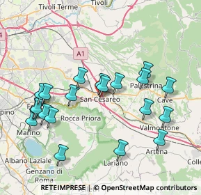 Mappa Via Giulio Giordani, 00030 San Cesareo RM, Italia (8.5115)