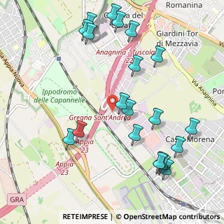 Mappa Via Ranuccio Bianchi Bandinelli, 00173 Roma RM, Italia (1.2815)