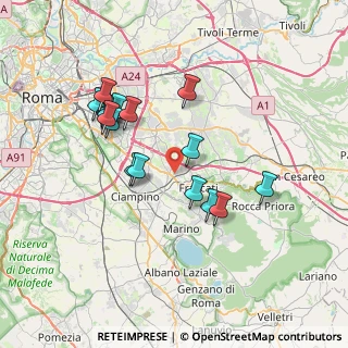 Mappa Via di S. Matteo, 00133 Roma RM, Italia (7.22588)