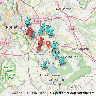 Mappa Via di S. Matteo, 00133 Roma RM, Italia (6.62313)