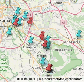 Mappa Via di Colle Pizzuto, 00044 Frascati RM, Italia (9.396)
