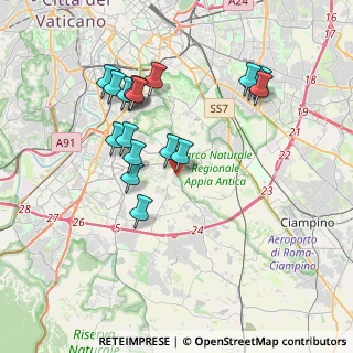 Mappa Via Andrea Millevoi, 00178 Roma RM, Italia (3.86444)