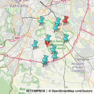 Mappa Via Andrea Millevoi, 00178 Roma RM, Italia (3.26091)