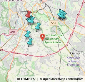 Mappa Via Andrea Millevoi, 00178 Roma RM, Italia (4.44077)