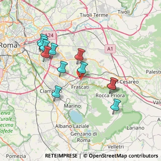Mappa Via Santa Croce, 00044 Frascati RM, Italia (7.75333)