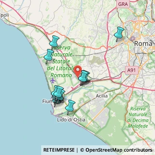 Mappa Via Idra, 00054 Fiumicino RM, Italia (7.23643)