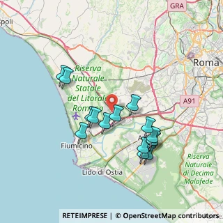 Mappa Via Idra, 00054 Fiumicino RM, Italia (7.20267)