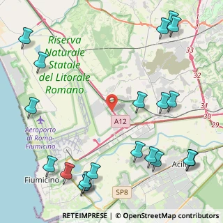 Mappa Via Idra, 00054 Fiumicino RM, Italia (6.5195)