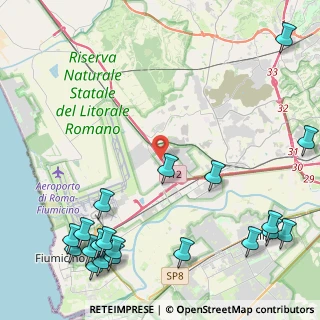 Mappa Via Idra, 00054 Fiumicino RM, Italia (6.8575)