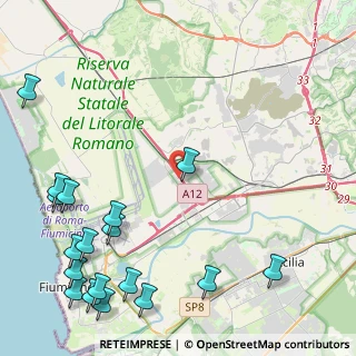 Mappa Via Idra, 00054 Fiumicino RM, Italia (6.76389)