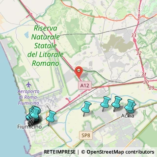 Mappa Via Idra, 00054 Fiumicino RM, Italia (7.083)