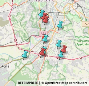 Mappa V.le Città d'Europa, 00144 Roma RM, Italia (3.36333)