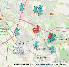 Mappa Via Fontanile di Vermicino, 00044 Frascati RM, Italia (4.33091)