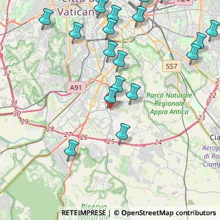 Mappa Via dei Granatieri, 00143 Roma RM, Italia (5.98421)