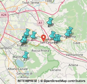Mappa Zona Industriale Artigianale, 00030 San Cesareo RM, Italia (6.74923)