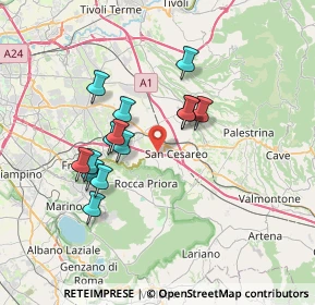 Mappa Zona Industriale Artigianale, 00030 San Cesareo RM, Italia (6.50929)