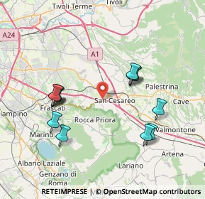 Mappa Zona Industriale Artigianale, 00030 San Cesareo RM, Italia (8.08917)