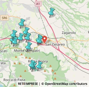 Mappa Zona Industriale Artigianale, 00030 San Cesareo RM, Italia (4.47143)