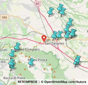 Mappa Zona Industriale Artigianale, 00030 San Cesareo RM, Italia (5.52235)
