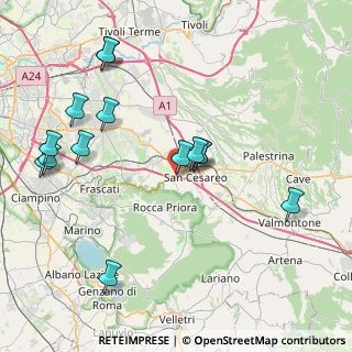 Mappa Zona Industriale Artigianale, 00030 San Cesareo RM, Italia (9.37929)