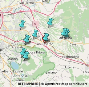 Mappa Piazzale dell'Autonomia, 00030 San Cesareo RM, Italia (6.73286)