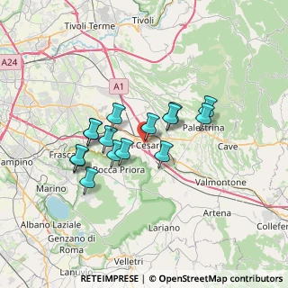 Mappa Via Enrico Toti, 00030 San Cesareo RM, Italia (5.91533)